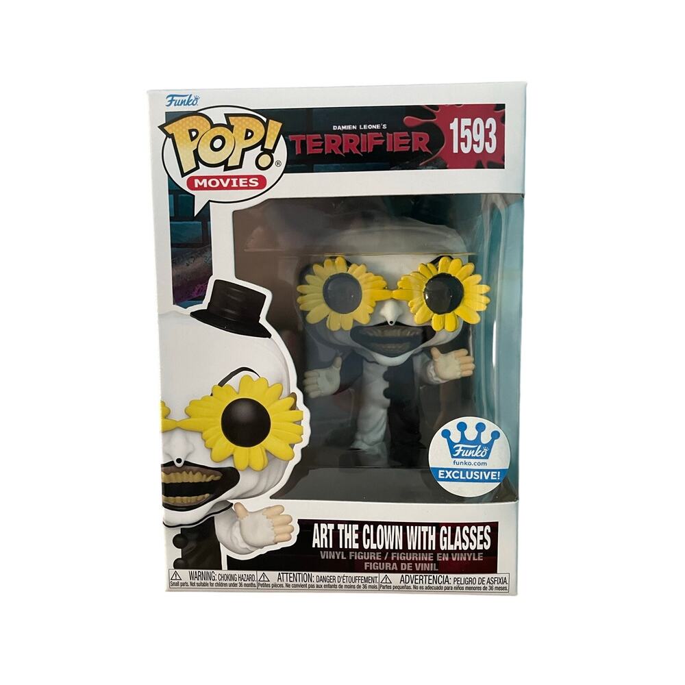 Funko Pop Terrifier Art The Clown with Glasses Funko Shop Exclusive 1593